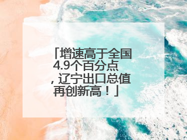 增速高于全国4.9个百分点，辽宁出口总值再创新高！