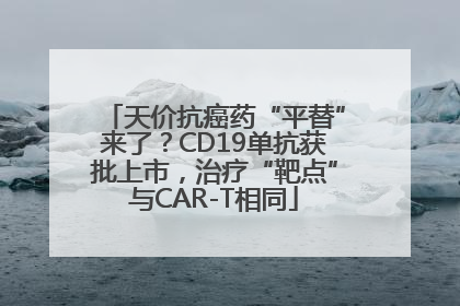 天价抗癌药“平替”来了？CD19单抗获批上市，治疗“靶点”与CAR-T相同