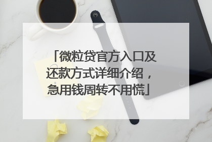 微粒贷官方入口及还款方式详细介绍，急用钱周转不用慌