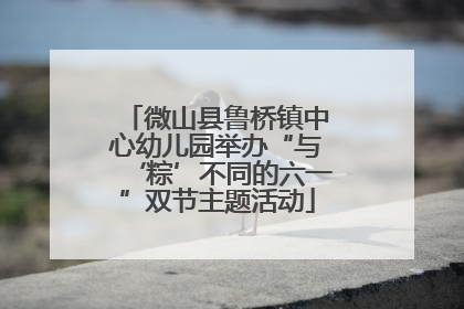 微山县鲁桥镇中心幼儿园举办“与‘粽’不同的六一”双节主题活动