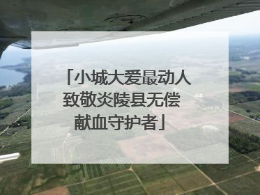 小城大爱最动人 致敬炎陵县无偿献血守护者