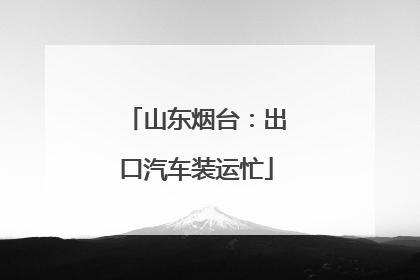 山东烟台：出口汽车装运忙