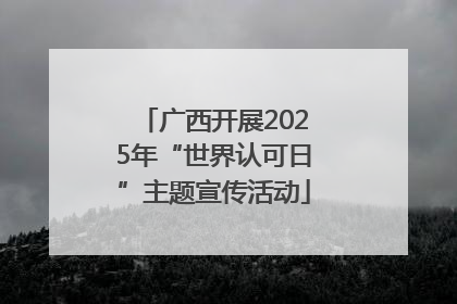广西开展2025年“世界认可日”主题宣传活动