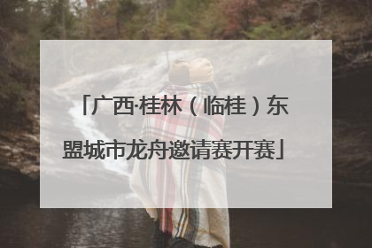 广西·桂林（临桂）东盟城市龙舟邀请赛开赛