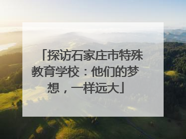 探访石家庄市特殊教育学校：他们的梦想，一样远大