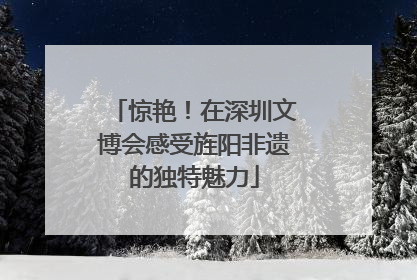 惊艳！在深圳文博会感受旌阳非遗的独特魅力