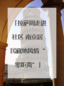 拉萨周走进社区 南京居民藏地风情“零距离”