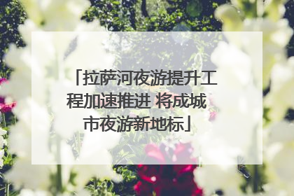 拉萨河夜游提升工程加速推进 将成城市夜游新地标