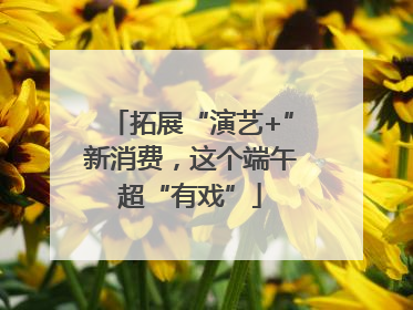 拓展“演艺+”新消费，这个端午超“有戏”