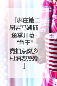 枣庄第二届岩马湖捕鱼季开幕 “鱼王” 竞拍点燃乡村消费热潮