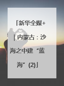 新华全媒+｜内蒙古：沙海之中建“蓝海”(2)