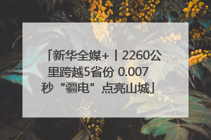 新华全媒+丨2260公里跨越5省份 0.007秒“疆电”点亮山城