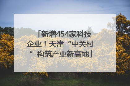 新增454家科技企业！天津“中关村”构筑产业新高地