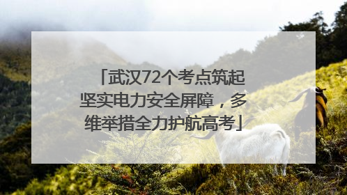 武汉72个考点筑起坚实电力安全屏障，多维举措全力护航高考