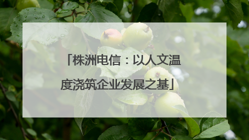 株洲电信：以人文温度浇筑企业发展之基