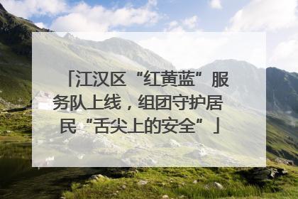 江汉区“红黄蓝”服务队上线，组团守护居民“舌尖上的安全”