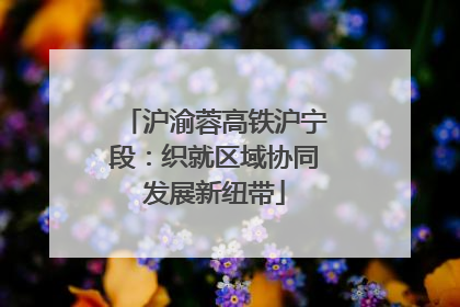 沪渝蓉高铁沪宁段：织就区域协同发展新纽带