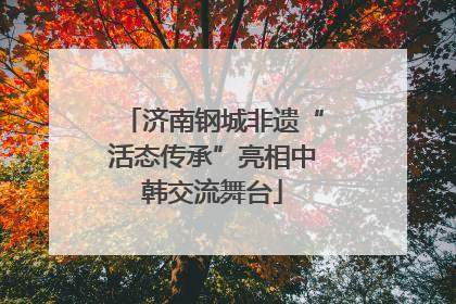 济南钢城非遗“活态传承”亮相中韩交流舞台