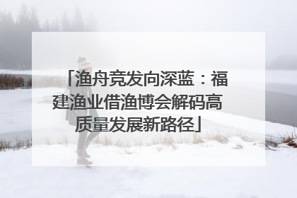 渔舟竞发向深蓝：福建渔业借渔博会解码高质量发展新路径