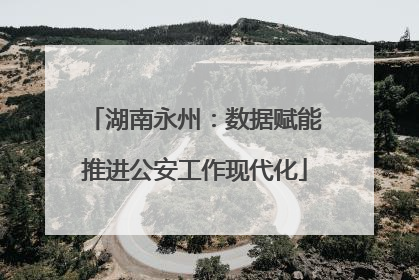 湖南永州：数据赋能推进公安工作现代化