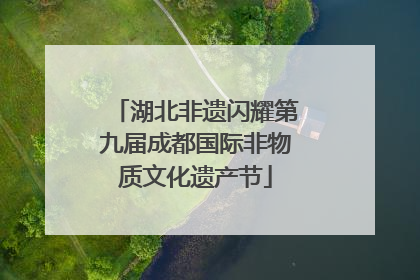 湖北非遗闪耀第九届成都国际非物质文化遗产节
