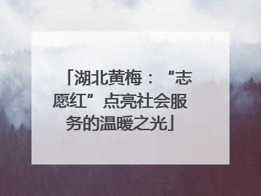 湖北黄梅：“志愿红”点亮社会服务的温暖之光