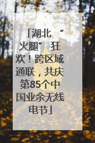 湖北 “火腿” 狂欢！跨区域通联，共庆第85个中国业余无线电节