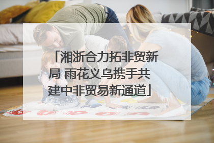 湘浙合力拓非贸新局 雨花义乌携手共建中非贸易新通道