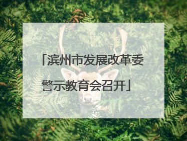 滨州市发展改革委警示教育会召开