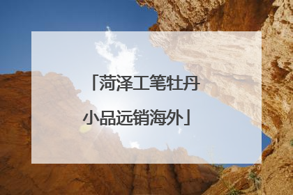 菏泽工笔牡丹小品远销海外