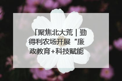 聚焦北大荒｜勤得利农场开展“廉政教育+科技赋能”主题党日活动