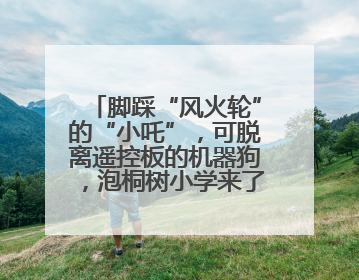 脚踩“风火轮”的“小吒”，可脱离遥控板的机器狗，泡桐树小学来了新朋友！