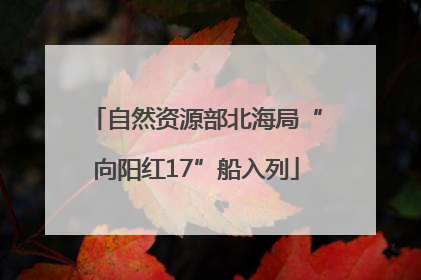 自然资源部北海局“向阳红17”船入列