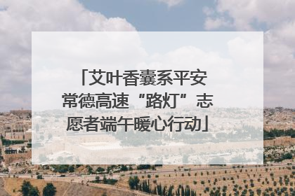 艾叶香囊系平安 常德高速“路灯”志愿者端午暖心行动