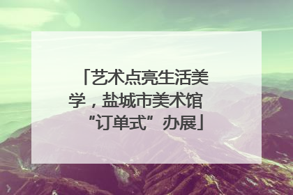 艺术点亮生活美学，盐城市美术馆“订单式”办展