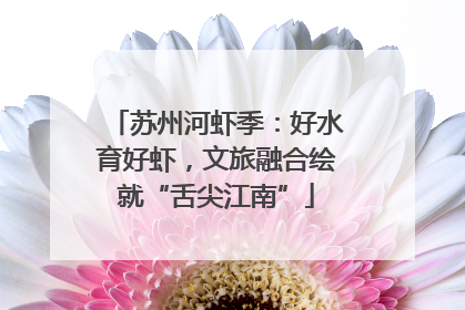 苏州河虾季：好水育好虾，文旅融合绘就“舌尖江南”