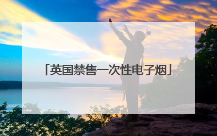 英国禁售一次性电子烟
