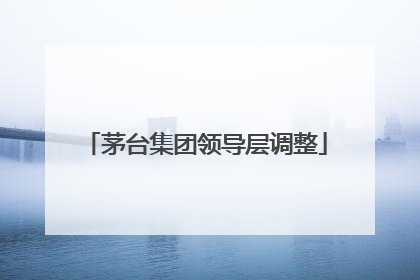 茅台集团领导层调整