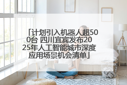 计划引入机器人超500台 四川宜宾发布2025年人工智能城市深度应用场景机会清单