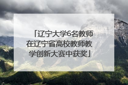 辽宁大学6名教师在辽宁省高校教师教学创新大赛中获奖