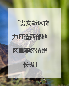 贵安新区奋力打造西部地区重要经济增长极