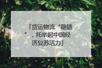 货运物流“稳链”，托举起中国经济复苏活力