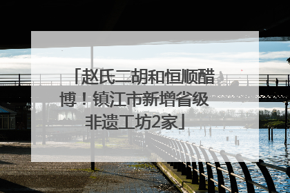 赵氏二胡和恒顺醋博！镇江市新增省级非遗工坊2家