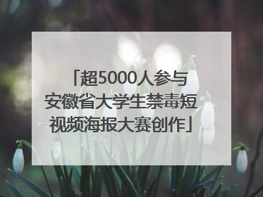 超5000人参与安徽省大学生禁毒短视频海报大赛创作