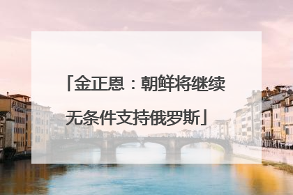 金正恩：朝鲜将继续无条件支持俄罗斯