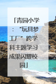 青园小学：“玩具梦工厂”跨学科主题学习成果闪耀校园