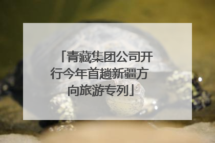 青藏集团公司开行今年首趟新疆方向旅游专列
