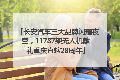 长安汽车三大品牌闪耀夜空，11787架无人机献礼重庆直辖28周年