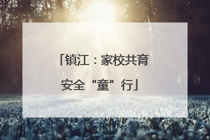 镇江：家校共育 安全“童”行