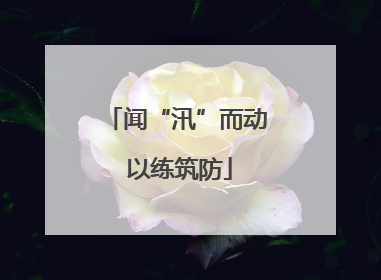 闻“汛”而动 以练筑防